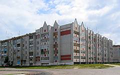 Novozybkov. Apartment house.