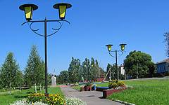 Novozybkov. Square at Naberezhnaya st.