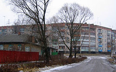 Novozybkov. Apartment house.