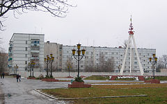 Novozybkov. Friendship of slavic peoples square