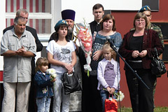 Семья А.Гердта на открытии памятника